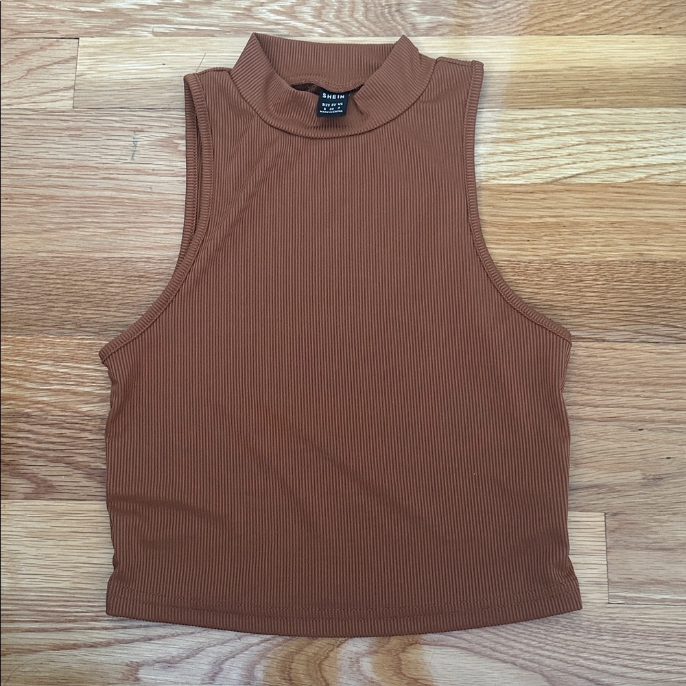 Tan Crop Top